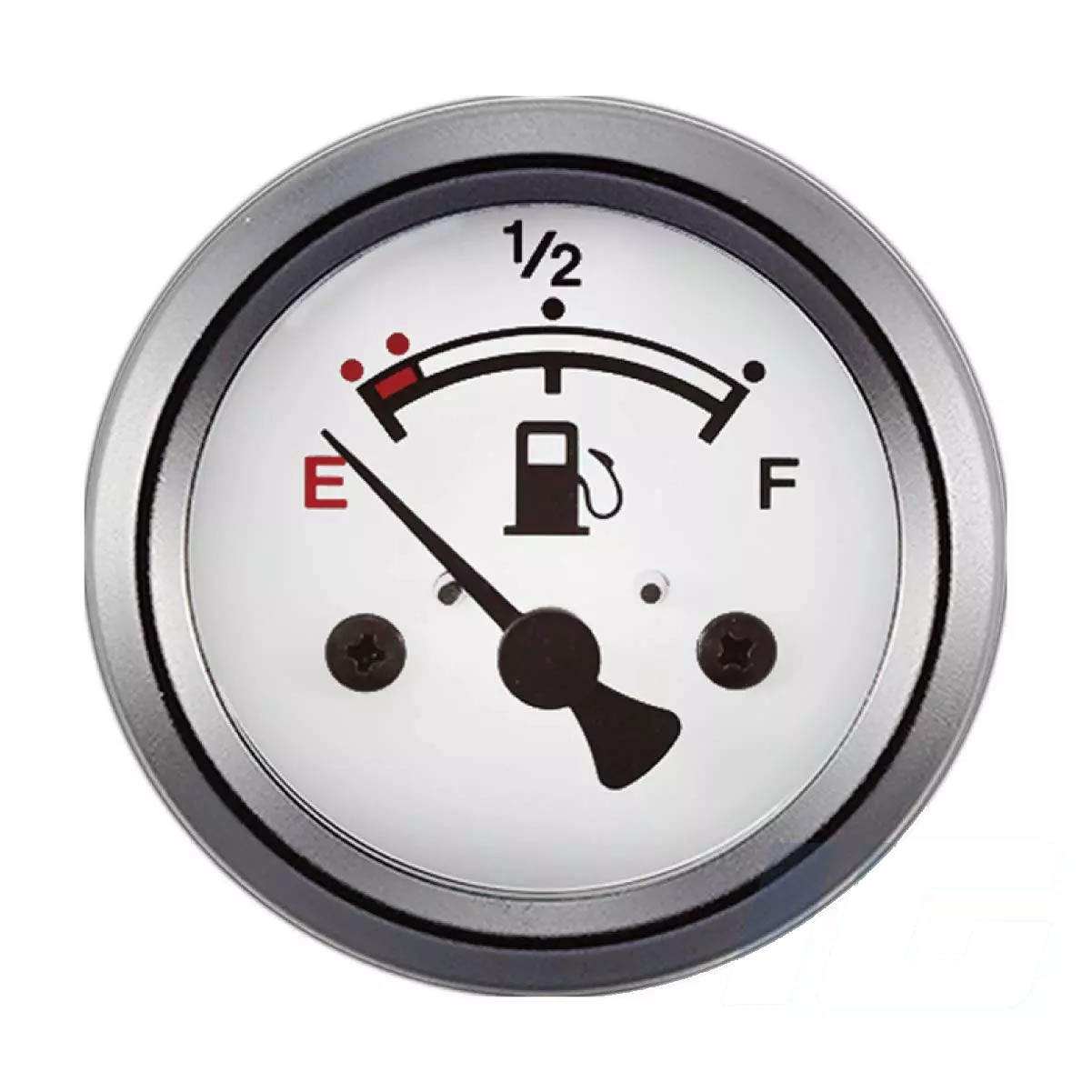 48mm White Face Universal Aftermarket Fuel Level Gauge for Motorcycle